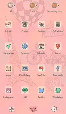 I Love Paris Theme +HOME android App screenshot 2