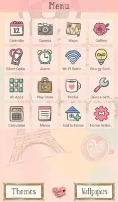 I Love Paris Theme +HOME android App screenshot 3