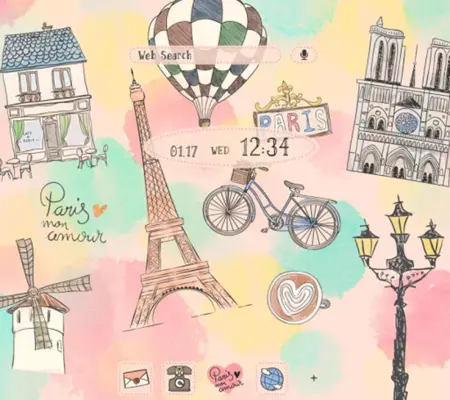 I Love Paris Theme +HOME android App screenshot 4